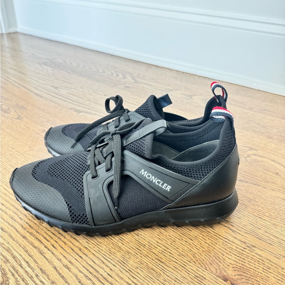 Moncler Men's Black Mesh Sneakers